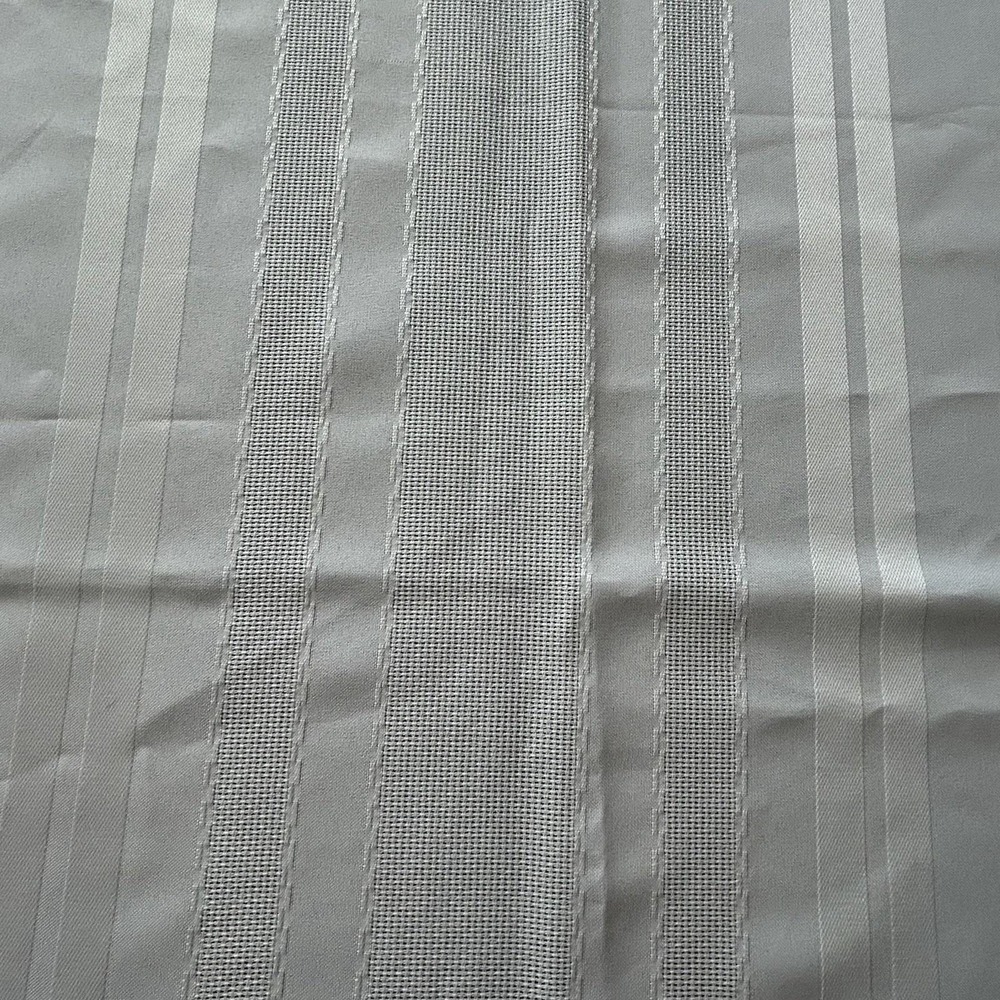 Vintage Cream Ivory Damask Stripe Tablecloth Mid-Century Rectangle 60x84 - Picture 6 of 15